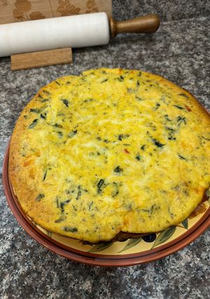 A picture of Butternut Squash and Spinach Frittata.