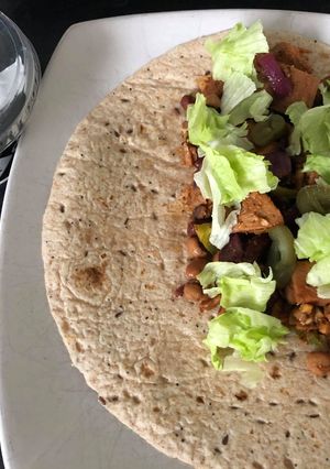 A picture of Jackfruit Tacos or Wraps.
