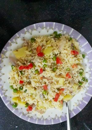 A picture of Peas Pulao.