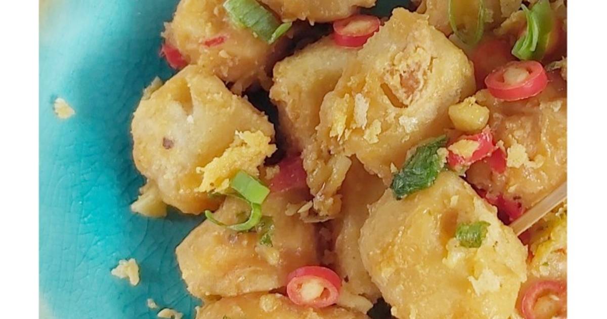 Resep Tahu Crispy Saus Telur Asin Oleh Ririn Cookpad