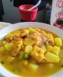 Cau cau con verduras y cúrcuma 👍🇵🇪