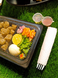 A picture of Danwake AKA Bean dumplings.