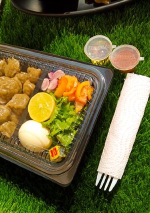 A picture of Danwake AKA Bean dumplings.