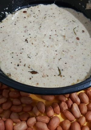 A picture of Peanuts ki Chutney.