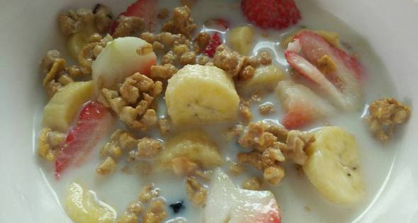 อาหารเช้า กราโนล่าผลไม้รวม Granola Mix Fruits(330 แคลอรี่)