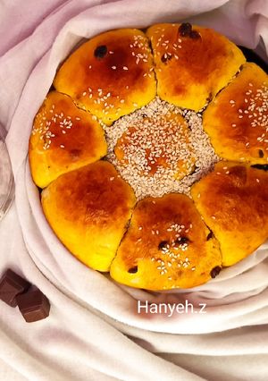 عکسی از دستور نان کشمشی مغزدار