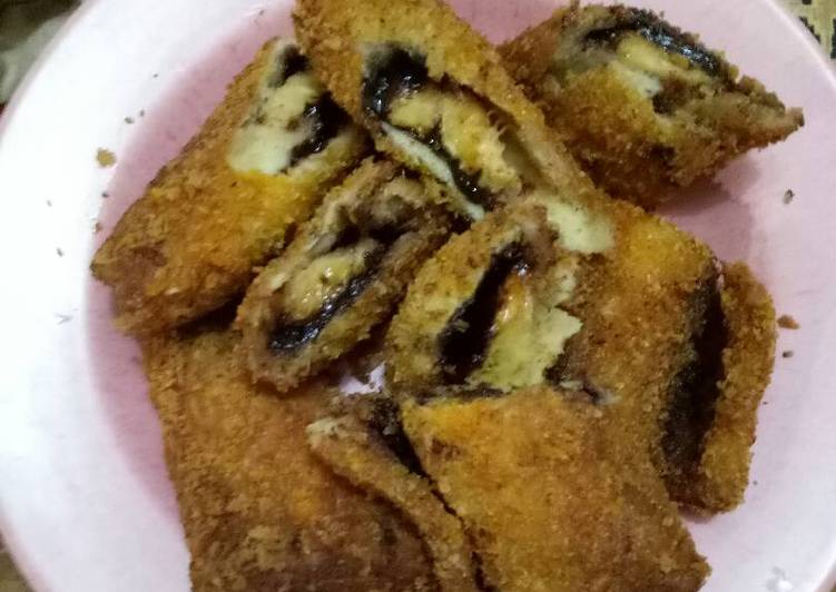 Resep Roti  goreng isi  pisang coklat oleh Dsy Nila Sari  