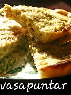 Una foto de Quiche de puerros con masa quebrada