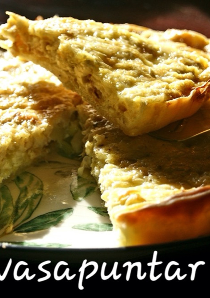 Una foto de Quiche de puerros con masa quebrada