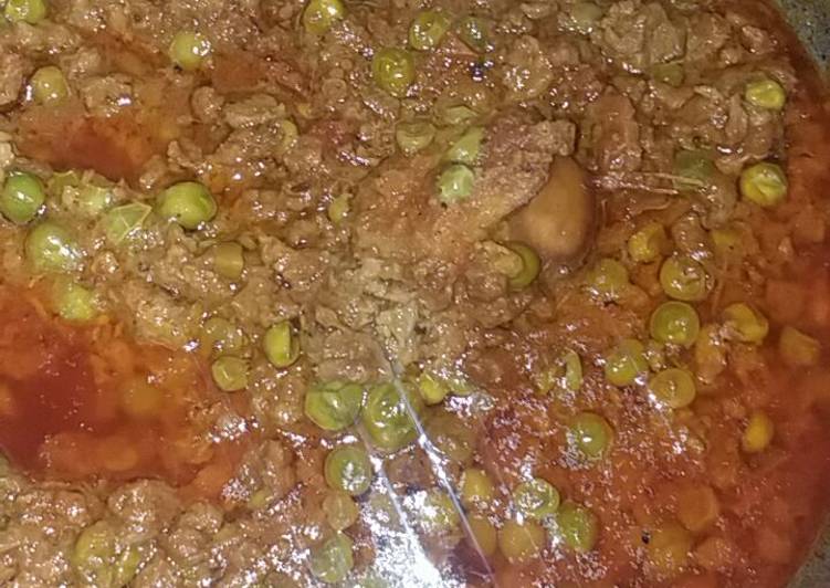 Recipe: Perfect Qeema matar