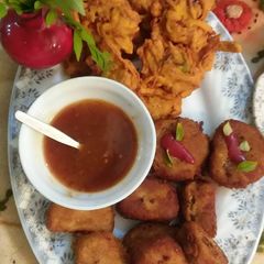 A picture of Chicken nuggets #iftar with huma.