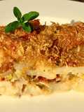 20 • Teglia di pesce, pecorino, patate e pomodori