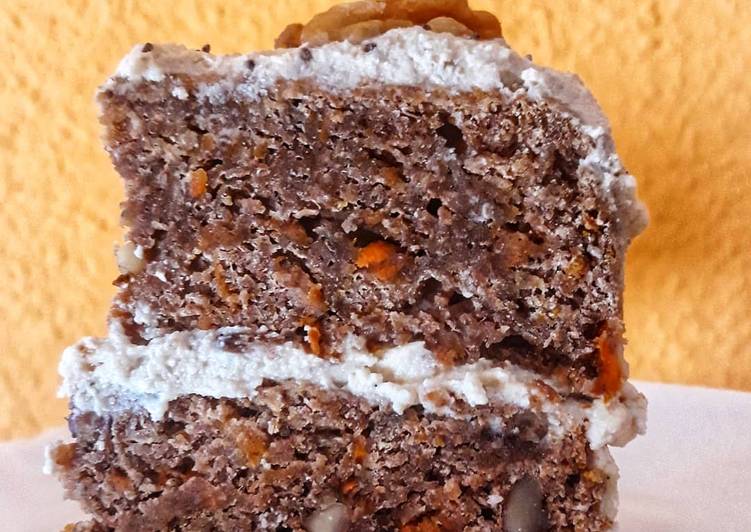🎂TARTA DE ZANAHORIA VEGANA SIN AZÚCAR🎂