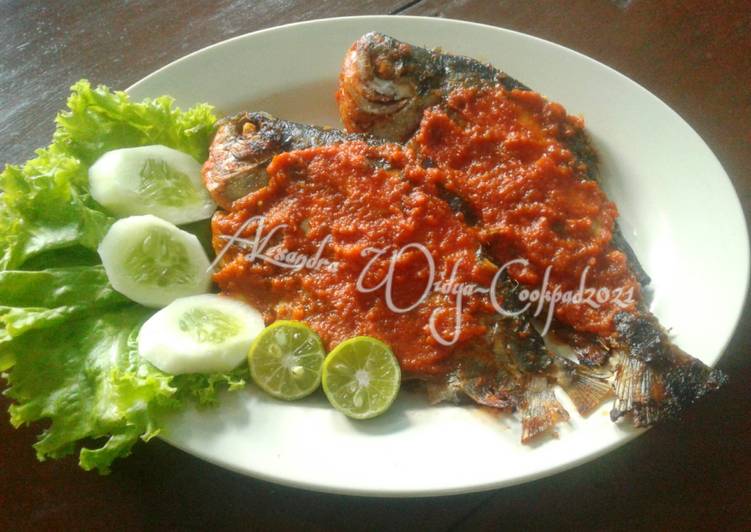 Caranya Memasak Ikan Bawal Bakar Bumbu Rica Ala Restoran