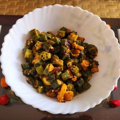 A picture of Aloo bhindi ki sabji.