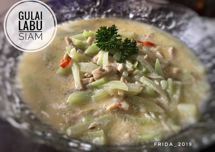 Bumbu mengolah Gulai labu siam, Enak