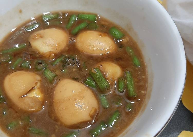 Cara termudah untuk Cepat AppetizingTumis telor puyuh buncis kecap MPASI