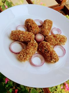 बेक्ड वेज कटलेट (baked veg cutlet recipe in Hindi) रेसिपी मुख्य फोटो