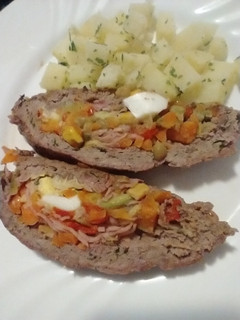 Una foto de Pan de Carne relleno
