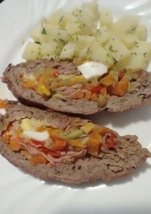 Una foto de Pan de Carne relleno