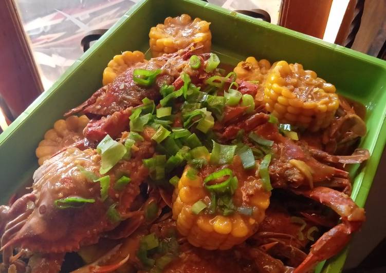 1. Rajungan/kepiting bumbu pedas