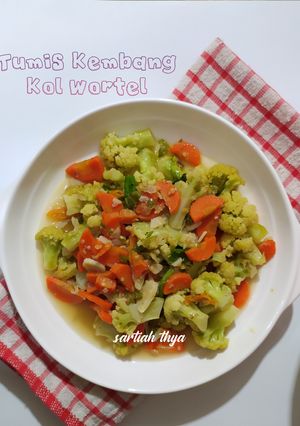 Foto resep 100. Tumis Kembang Kol Wortel