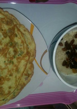 A picture of Healthy Breakfast: Omelette & Oat.