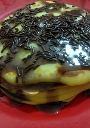 Foto resep Pancake Teflon gak pake ribet