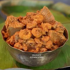 A picture of Raw Jackfruit and Shrimp curry.