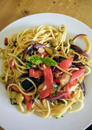 烤時蔬義大利麵-Roasted Veggies Pasta-五辛素Vegan 的食譜成品照片