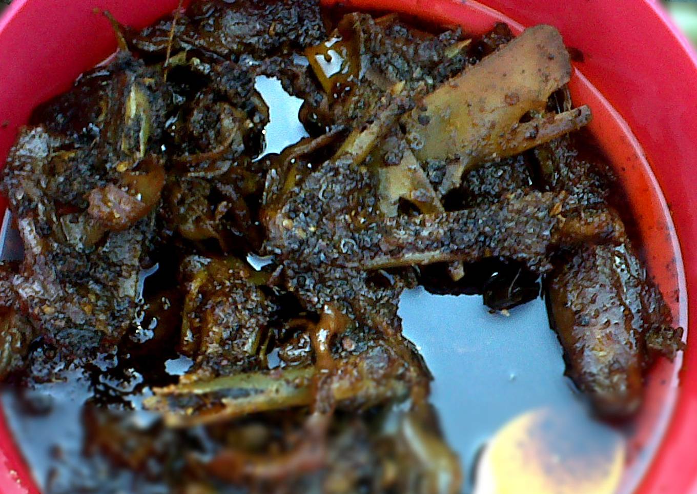 Bebek rica bumbu hitam ala bebek madura