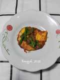 Balado telur ceplok kacang panjang