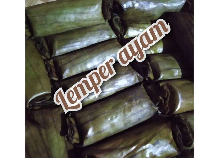 Bagaimana Membuat Lemper Ayam, Lezat