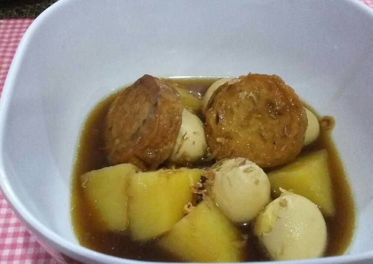 Semur telur puyuh scalop