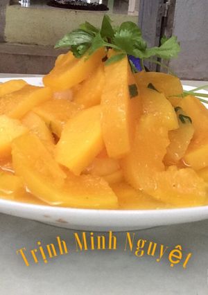 Hình của món Đu đủ xào hành thơm ngon!.