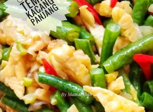 Foto resep Oseng Tempe Kacang Panjang