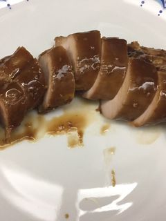 Una foto de Lomito de cochino en Salsa Teriyaki