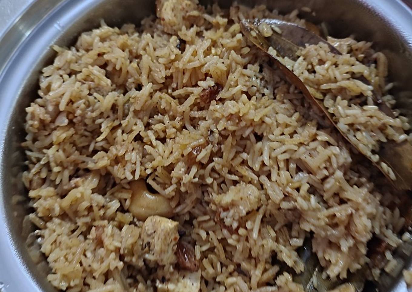 Fresh Homemade Paneer, jeera onion Fried Rice