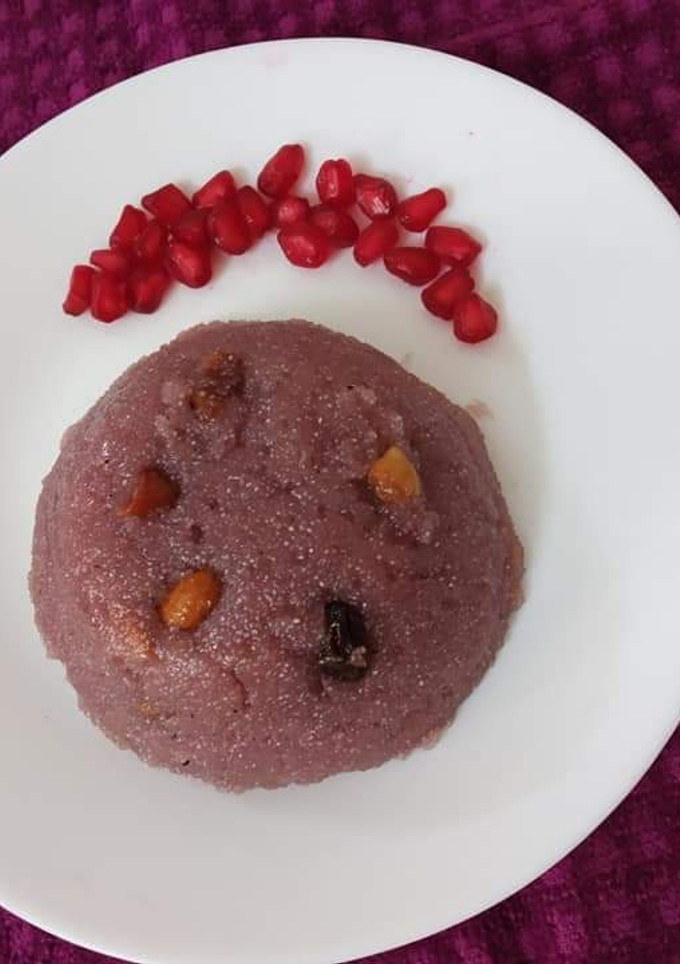 மாதுளை ஜுஸ் ரவா கேசரி செய்முறை முக்கிய புகைப்படம்