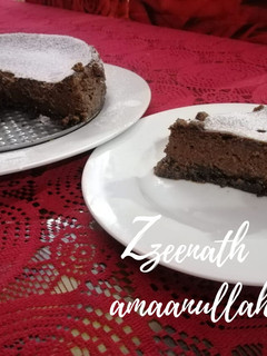 A picture of Baked Chocolate Cheesecake.