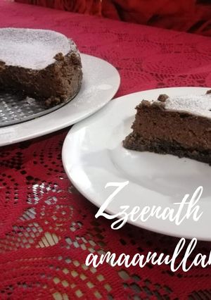 A picture of Baked Chocolate Cheesecake.