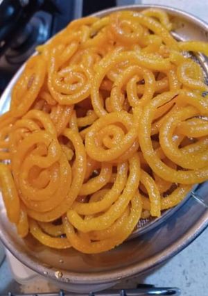 A picture of Jalebi (Holi special).