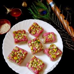 Makhana cashew Burfi in few minutes - Rakshabandhan special A picture of Makhana cashew Burfi in few minutes - Rakshabandhan special.