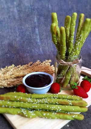 Foto resep Spinach Grissini Breadstick