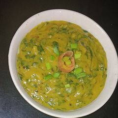 Onion Flower Stalk Methi Subji A picture of Onion Flower Stalk Methi Subji.