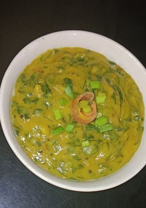 A picture of Onion Flower Stalk Methi Subji.