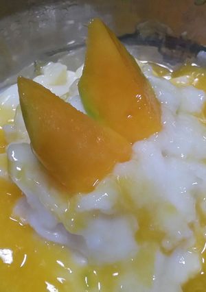 Foto resep Bubur Sumsum Saus Mangga