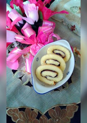 Foto resep Bolu Gulung Selai Blueberry