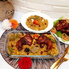 Arabian mandi rice A picture of Arabian mandi rice.