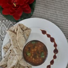 A picture of Boondi ki Sabzi.